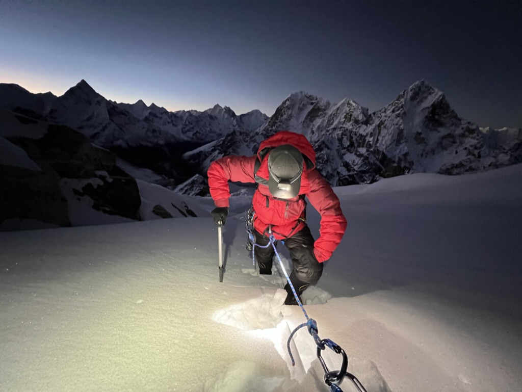 My First Summit: High-Stakes Lesson on Lobuche E